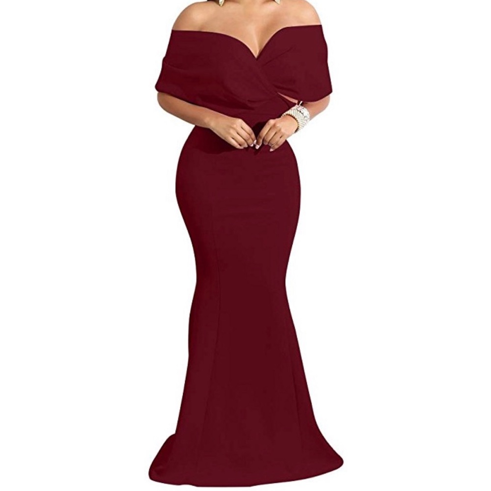 Off shoulder mermaid dress